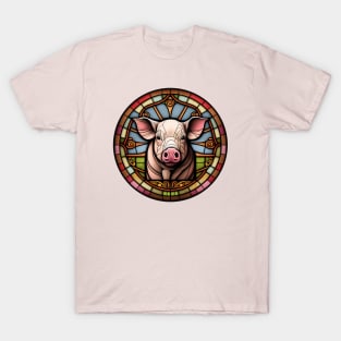 Stained Glass Pig T-Shirt